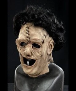 "Leather Hood" Silicone Mask -Halloween Mask Store leather hood silicone halloween mask with hair 20360382721