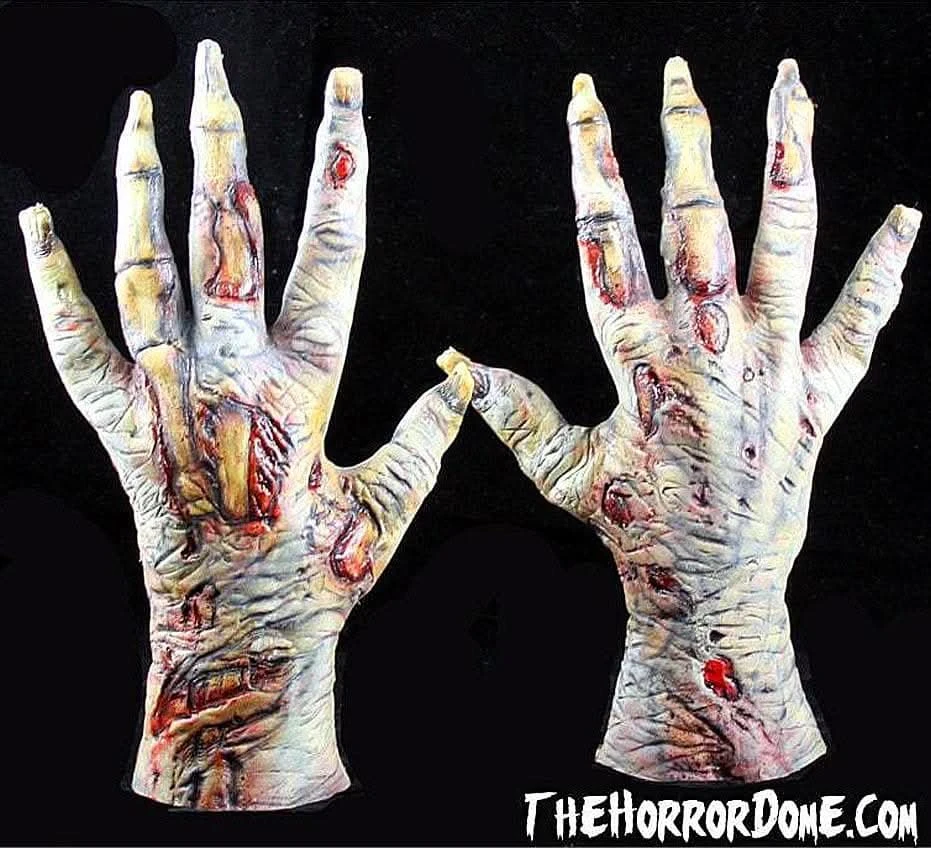 "Zombie Skeleton Hands" Halloween Costume Gloves 1 "Zombie Skeleton Hands" Halloween Costume Gloves